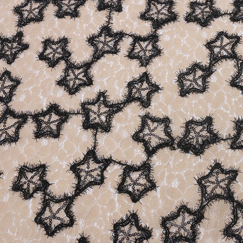 Lace Fabric Dress Star Polyester for Women's Wear Wholesale Supplier 13
